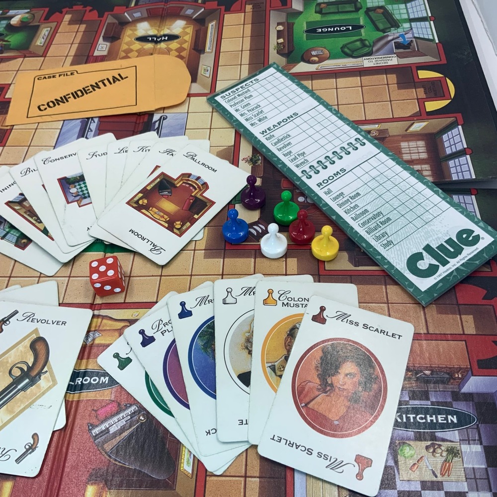 Vintage Parker Brothers Clue Classic Detective Game 00045 Complete - Picture 7 of 9